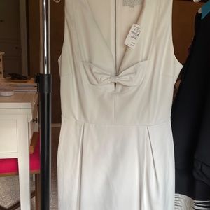 Neiman Marcus White Vegan Leather Dress - L